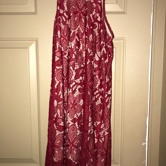 Express Lace Floral Contrast Sheath Dress Small - Picture 3 of 6